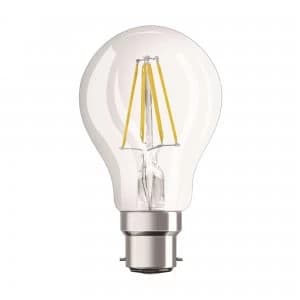 Image of Osram 4W Parathom Clear LED Globe Bulb BC/B22 Very Warm White - 061651-439894