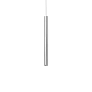 Image of Ultrathin LED 1 Light Slim Ceiling Pendant Chrome