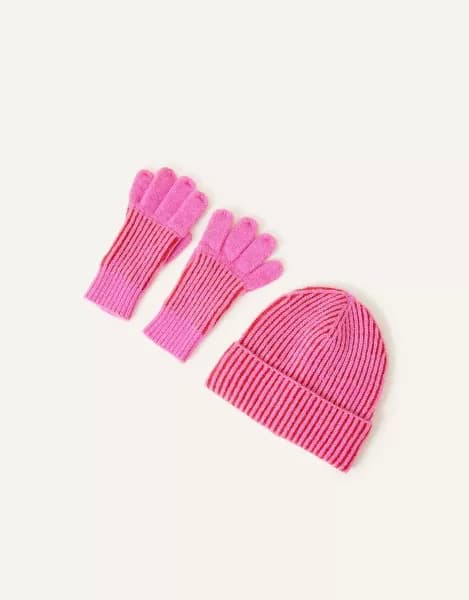 Image of Girls Hat and Gloves Set