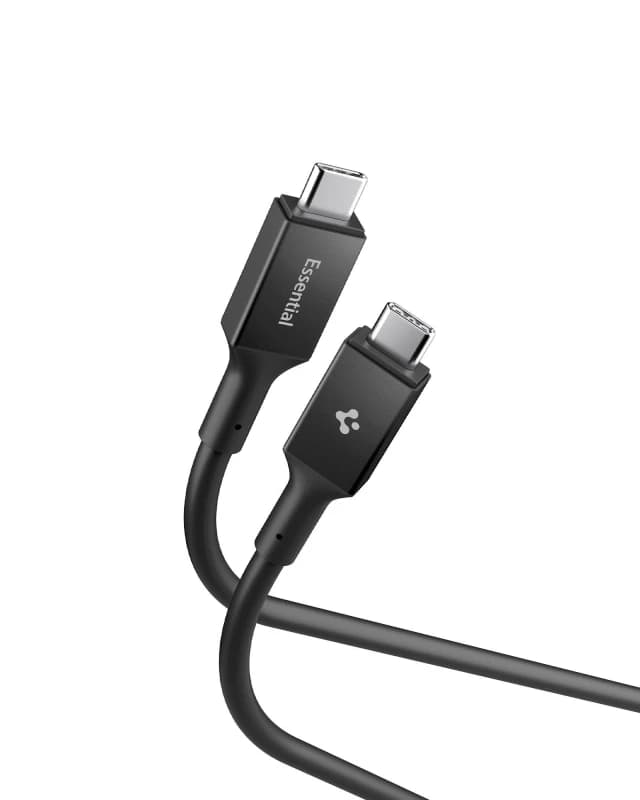 Image of Spigen Essential USB-C to USB-C Cable (240W) 1.2 m Black