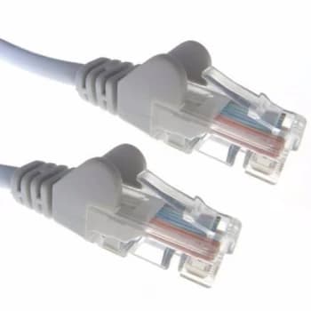 Image of Zexum Grey RJ45 Cat5e High Quality 24AWG Stranded Snagless UTP Ethernet Network LAN Patch Cable - 1.5 Meter