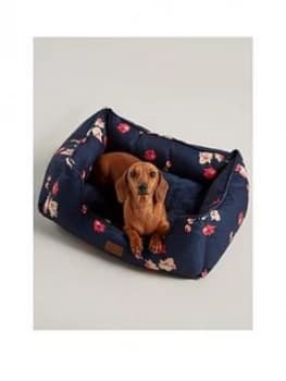 Image of Joules Joules Floral Collection Square Dog Bed - Small