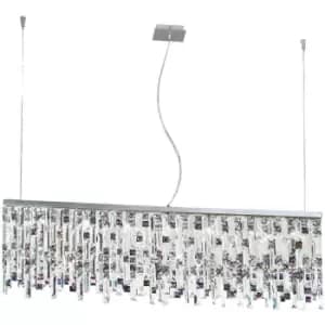Image of Kolarzlighting - Kolarz Prisma Crystal Pendant Ceiling Light 10 Light Chrome