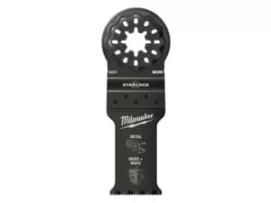 Image of Milwaukee 48906034 28 x 47mm Starlock Bi-Metal Multi Tool Blade 10pk