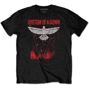 Image of System Of A Down - Dove Overcome Mens Large T-Shirt - Black