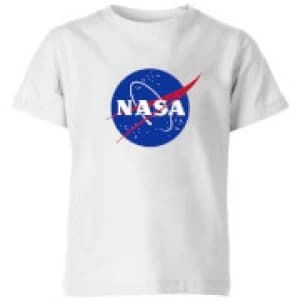 Image of NASA Logo Insignia Kids T-Shirt - White - 11-12 Years