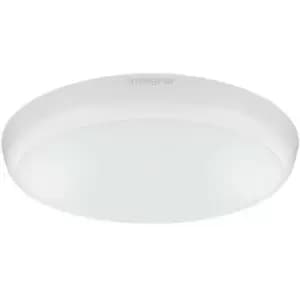 Image of Integral - LED Flush Ceiling / Wall Light 12W 4000K 1056lm IK10 3hr Emergency / Sensor Matt White IP54