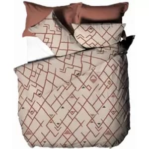 Image of Furn Inka Duvet Cover Set (King) (Brick Red)