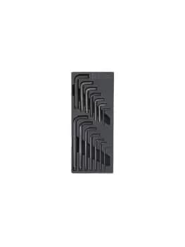 Image of Beta Tools T56 14pc Ball Head Hex & Torx Key Set in Hard Tray for Roller Cabs