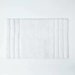 Image of Spa Supreme Luxury White Bath Mat - White - White - White - Homescapes