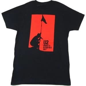 Image of U2 - Blood Red Sky Mens X-Large T-Shirt - Black