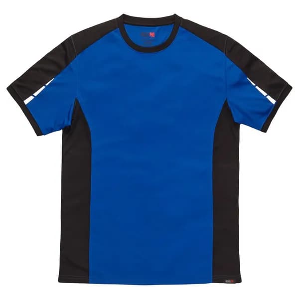 Image of Dickies Mens Pro T Shirt DP1002RBB3XL Colour: Royal Blue / Black