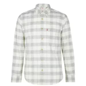 Image of Levis Long Sleeve Check Shirt - Neutral
