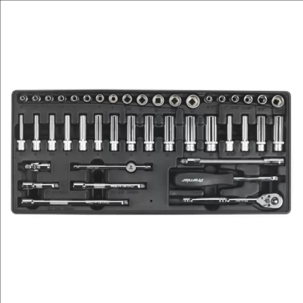 Image of Sealey TBT19 Tool Tray with Socket Set 43pc 1/4Sq Drive