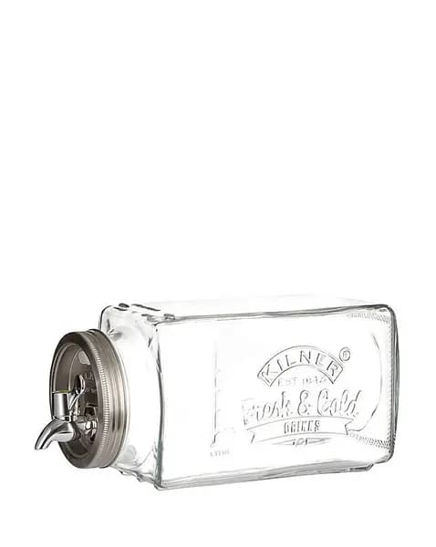 Image of Kilner Kilner 3L Fridge Drinks Dispenser Clear Glass LP33401