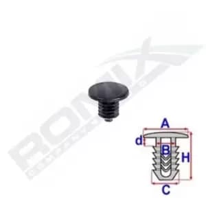 Image of ROMIX Clip C70516 HONDA,CIVIC VIII Hatchback (FN, FK),Jazz II Schragheck (GD_, GE3, GE2),CR-V III (RE),CIVIC VII Hatchback (EU, EP, EV)