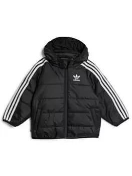Image of adidas Originals Toddler Kids Adicolor Padded Jacket - Black, Size 12-18 Months, Women