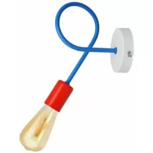 Image of Netlighting Oxford Wall Lamp Blue, Red 25cm