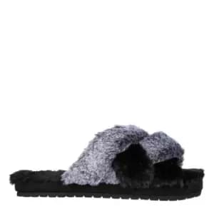 Image of Skechers Cozy Slide Lovely Vibes Womens Slippers - Black