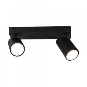 Image of Linear 2 Light Spotlight GU10, Matt Black