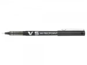 Image of Pilot V5 Hi-Tecpoint Rollerball Pen Black (Pack of 12) 100101201