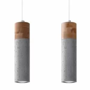Image of Sollux Pendant Lamp Zane 2 Grey