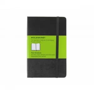Image of Moleskine Classic Pocket Notebook Plain 192 Pages 96 Sheets, Black