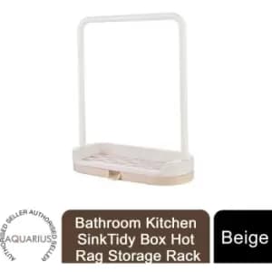 Image of Hanging Bathroom Kitchen SinkTidy Box Hot Rag Storage Rack, Beige