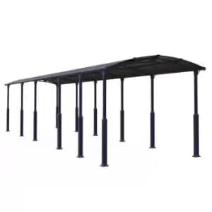 Image of Palram - Canopia Canopia by Palram Alpine 12' x 42' RV Carport - Grey