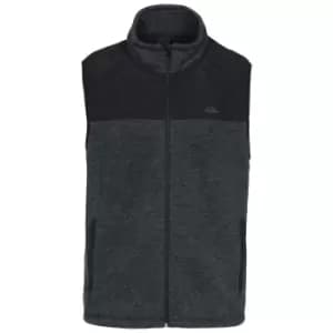 Image of Trespass Mens Leafminer Fleece Gilet (XXL) (Black Melange)