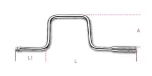 Image of Beta Tools 920/46 1/2" Sq Drive with Speed Brace L: 385mm L1: 110mm 009200862