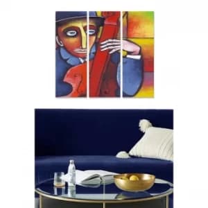 Image of MDF6332119 Multicolor Decorative MDF Painting (3 Pieces)