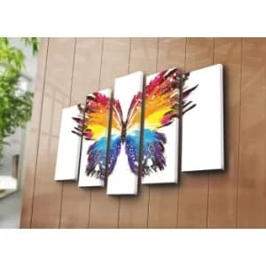 Image of 5PATK-165 Multicolor Decorative Canvas Painting (5 Pieces)