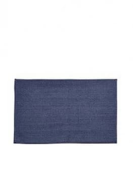 Image of Catherine Lansfield Zero Twist Bath Mat - Navy