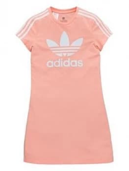 Image of adidas Originals Skater Dress - Pink, Size 7-8 Years, Women