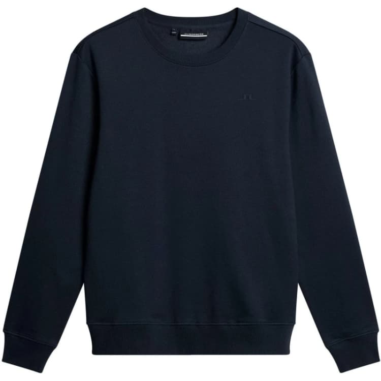 Image of J Lindeberg Mens Alpha Crew Long Sleeve T-Shirt JL Navy male Medium