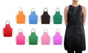 Image of Twin-Pocket Apron: Baby Pink