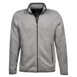Image of Tee Jays Mens Aspen Full Zip Jacket (3XL) (Grey Melange)