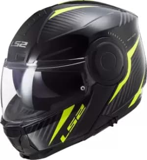 Image of LS2 FF902 Scope Skid Helmet, black-yellow, Size 2XL, black-yellow, Size 2XL