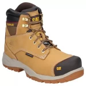 Image of Caterpillar Mens Spiro Lace Up Waterproof Leather Safety Boot (13 UK) (Honey)
