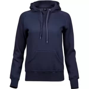 Image of Tee Jays Womens/Ladies Raglan Hooded Sweatshirt (L) (Navy)
