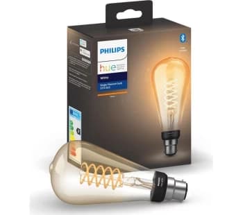 Image of PHILIPS HUE Filament Bluetooth ST72 LED Bulb - B22