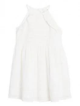 Image of Mango Girls Broderie Strappy Dress - White