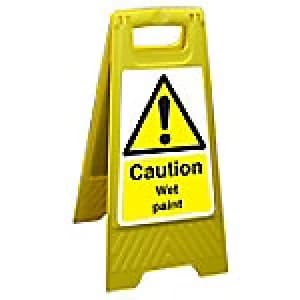 Image of Floor Sign Wet Paint Polypropylene 60 x 30 cm