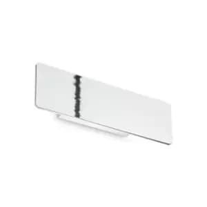 Image of Ideal Lux zig zag 29cm Integrated LED Wall Lamp Chrome, 3000K