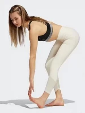 Image of adidas Yoga Power Mesh 7/8 Tights, Grey, Size 2Xs, Women