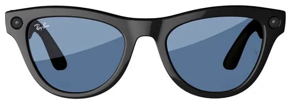 Image of Ray-Ban Meta Ray-Ban Meta Skyler, Shiny Black, Cerulean Blue