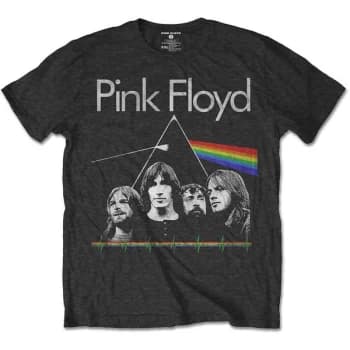 Image of Pink Floyd - DSOTH Band & Pulse Kids 11-12 Years T-Shirt - Grey