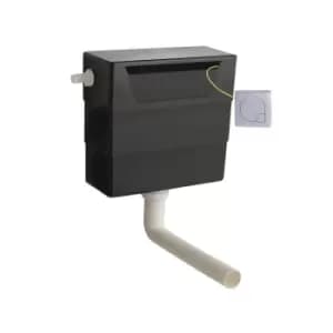 Image of Hudson Reed Universal Access Cistern & Square Chrome Flush Plate