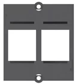 Image of Bachmann 2 x Keystone socket-outlet Black